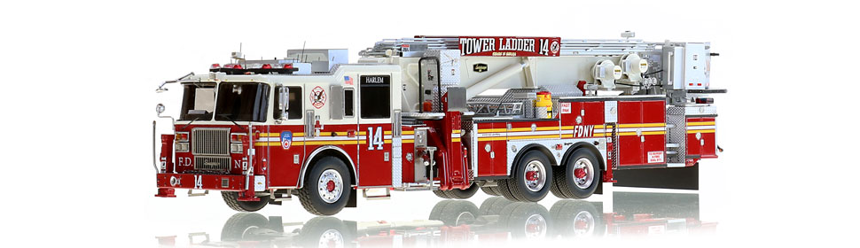 1:50 scale model for Heaven in Harlem Tower Ladder 14