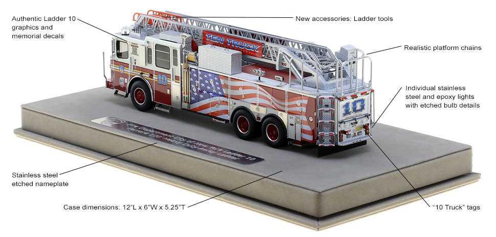 Every detail is unique to FDNY Ten Truck