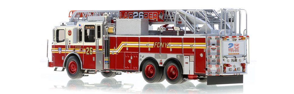 Authentic to FDNY Ladder 26 in every detail.