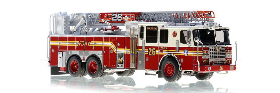 The first museum grade FDNY Ladder 26 scale model