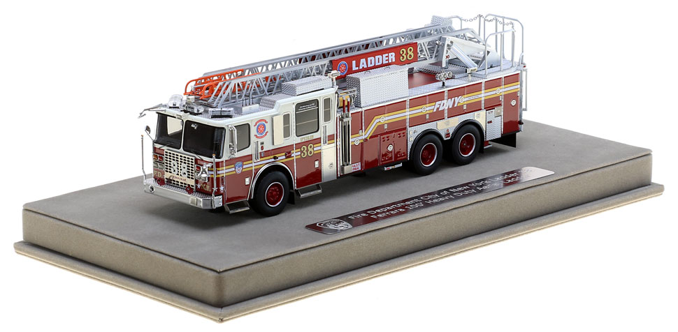 FDNY Ladder 38 includes a fully custom display case
