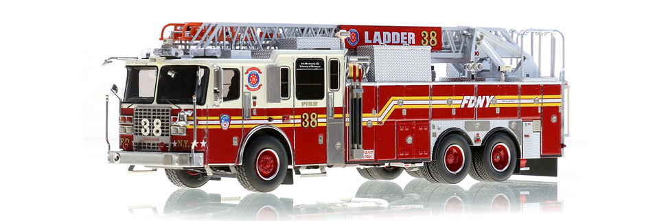 The first museum grade FDNY Ladder 38 scale model