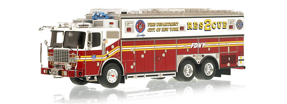 FDNY Rescue 2 is hand-crafted using over 600 parts.