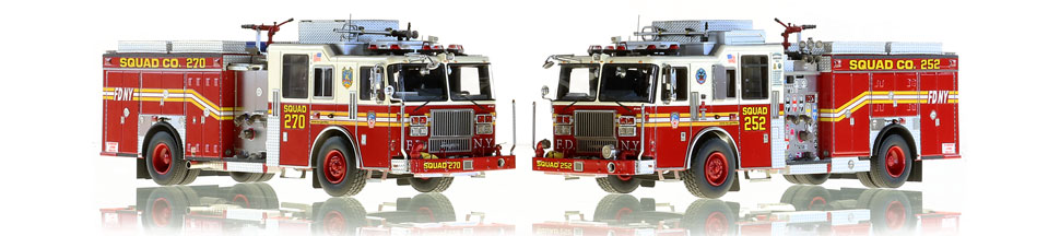 FDNY Squads 252 and 270 scale models FDNY Squads 252 and 270 scale models