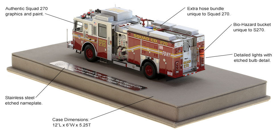 Authentic details to the FDNY Squad 270 rig