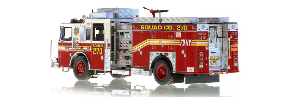 FDNY Squad 270 scale model includes over 450 parts