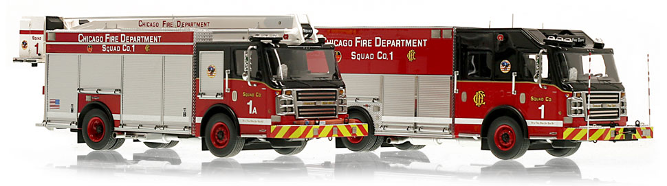 Voiture Miniature Chicago Fire Department 1:64 - Modèle Métal 596 CFD