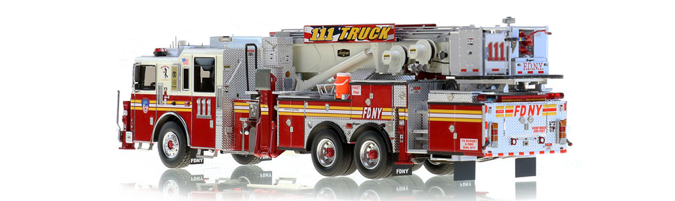 Production of FDNY Tower Ladder 111 is limited to 125 units.