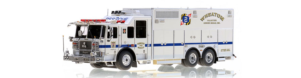 Wheaton Volunteer Rescue Squad RS742 scale model Wheaton Volunteer Rescue Squad RS742 scale model