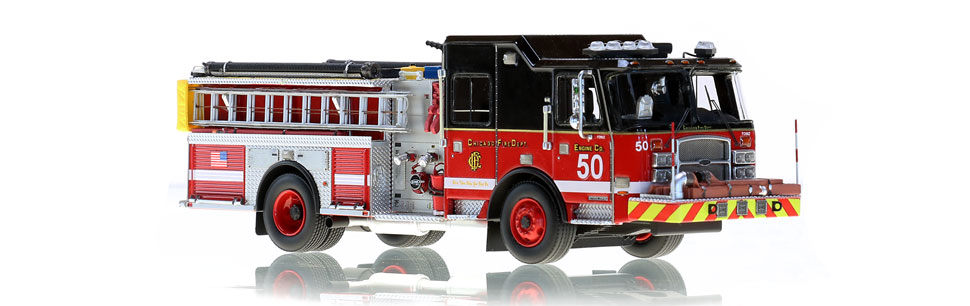 Chicago Engine 50 features museum grade accuracy.