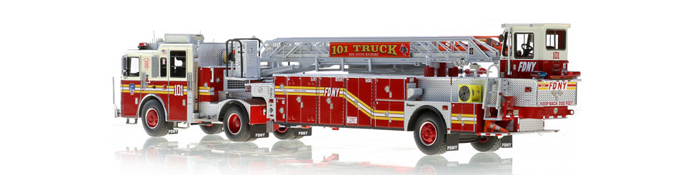FDNY Ladder 101 is hand-crafted from over 920 parts