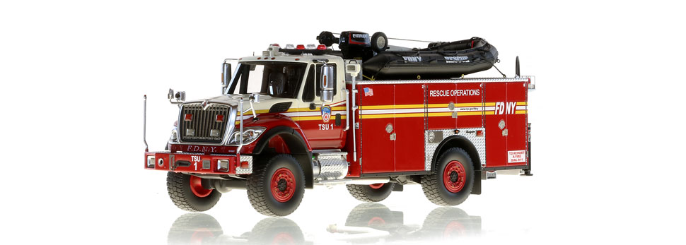 Authentic FDNY TSU 1 scale model