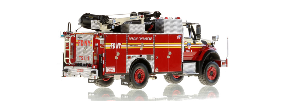 FDNY TSU 1 scale model is hand-crafted