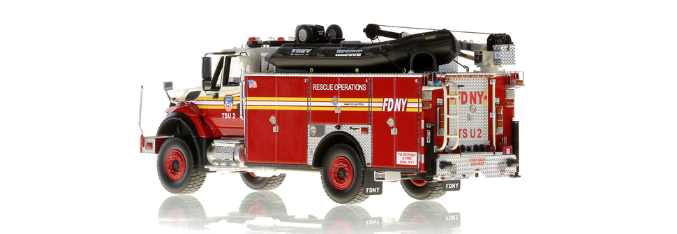 FDNY TSU 2 scale model is hand-crafted