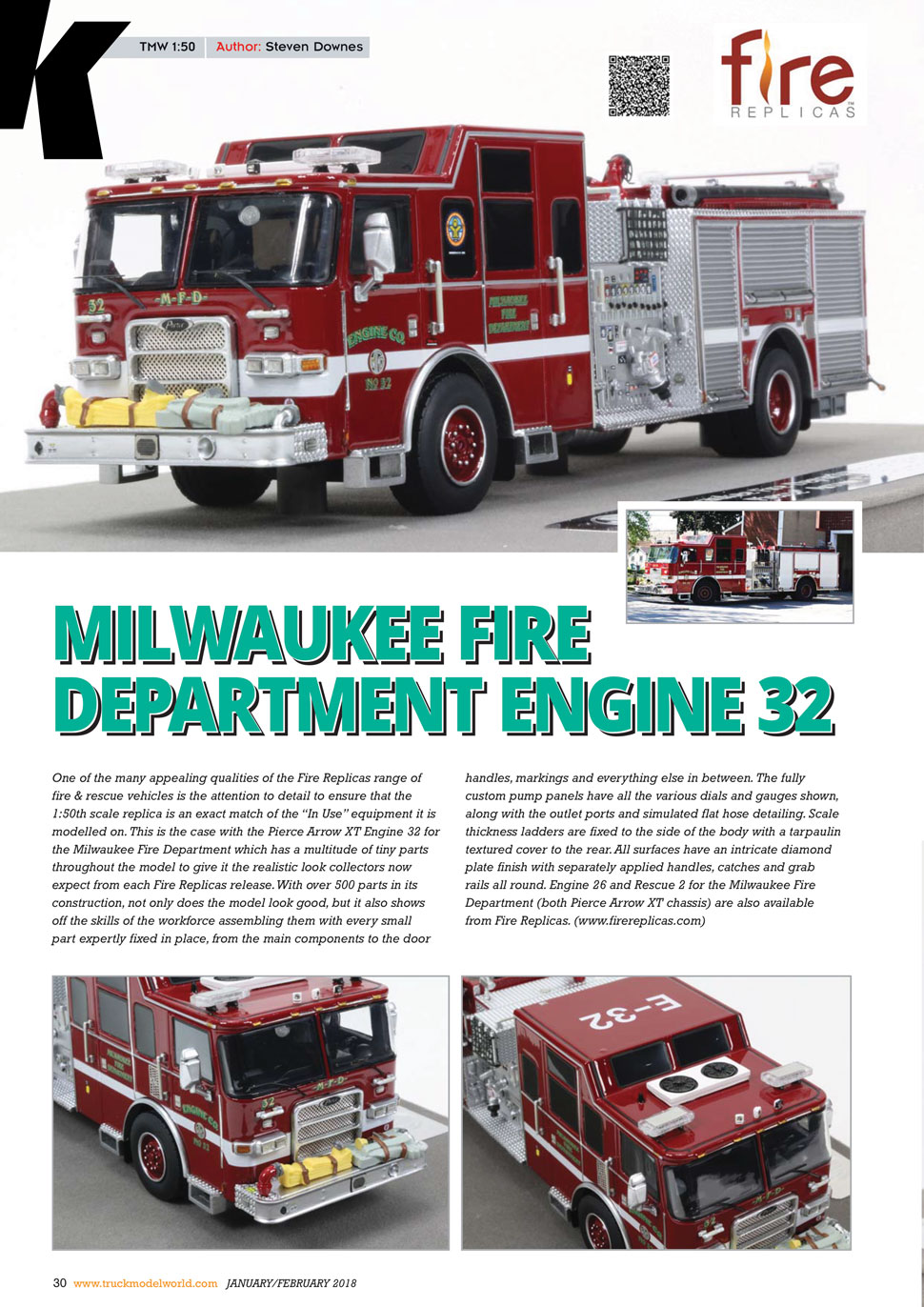 Milwaukee Engines featured in Truck Model World, U.K.