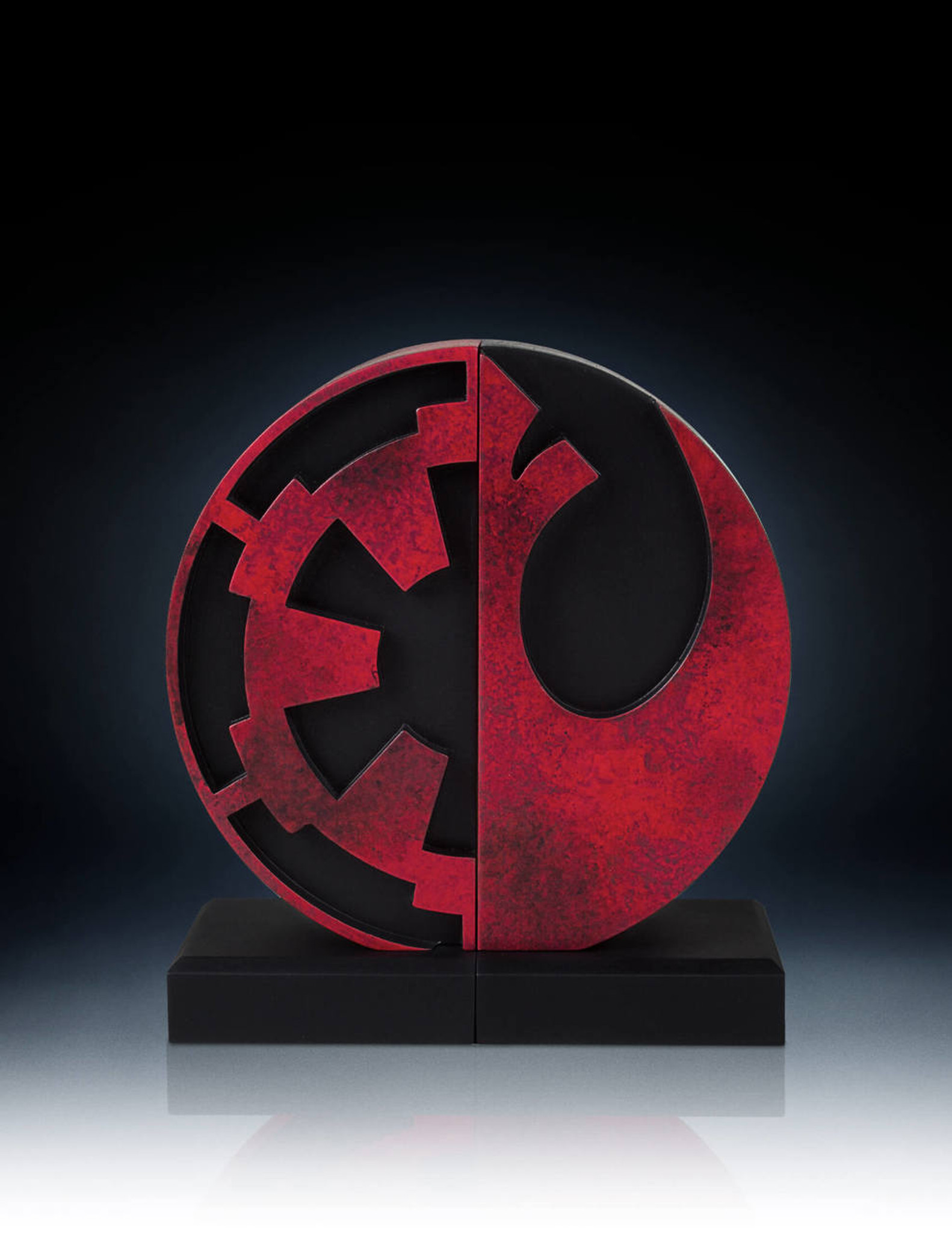 imperial and rebel seal bookends collectible gentle giant