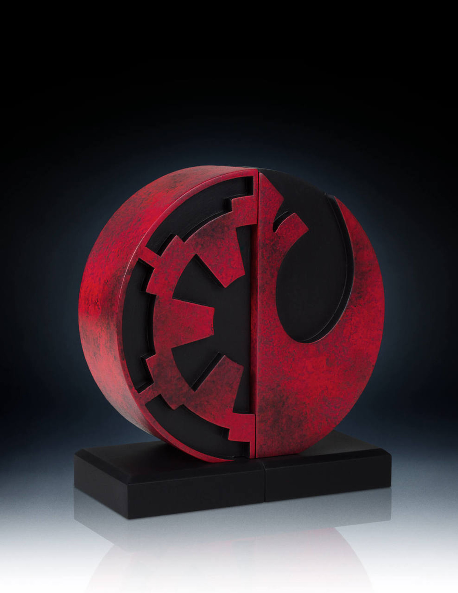 imperial and rebel seal bookends collectible gentle giant