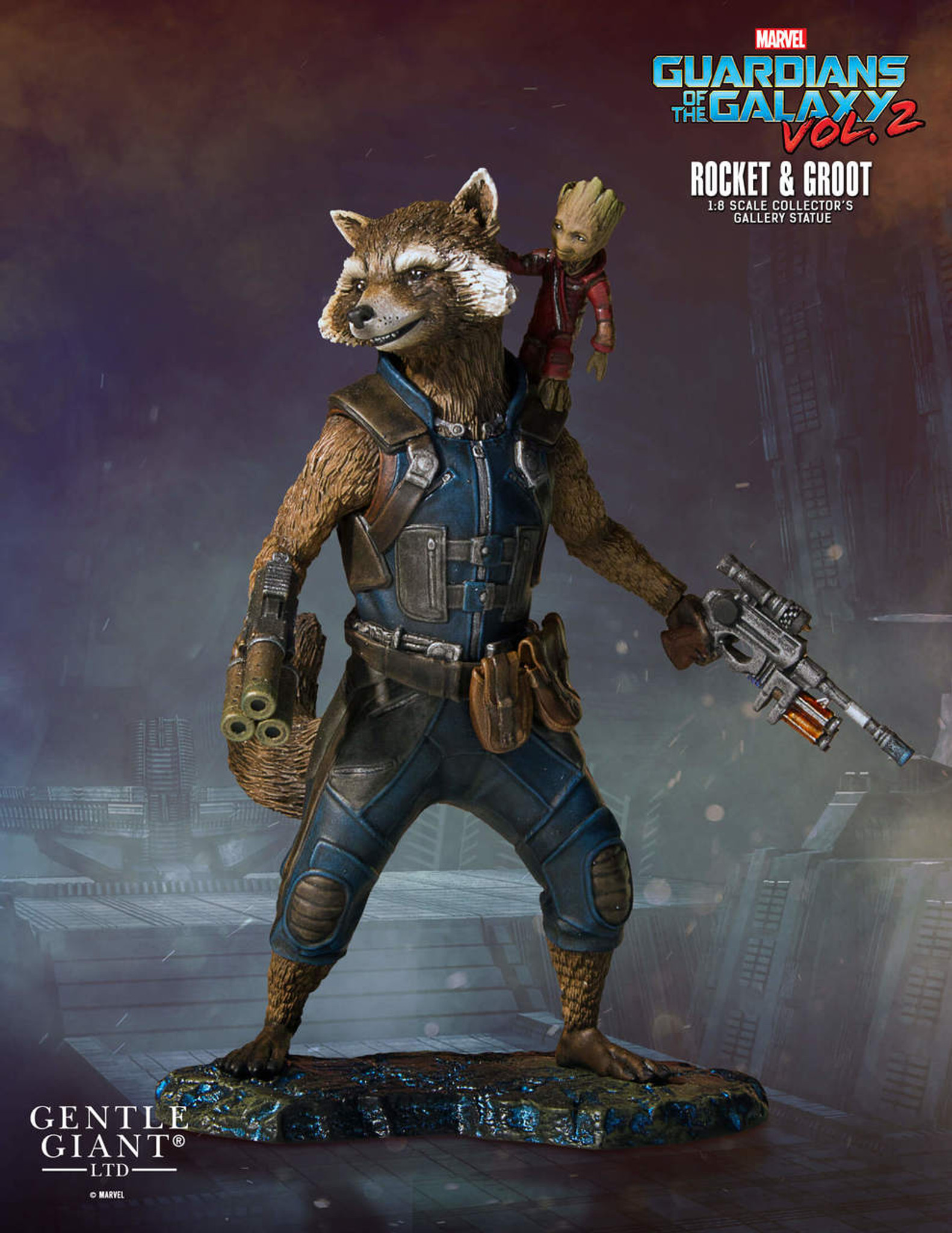 rocket and groot guardians of the galaxy vol 2 collectors gallery