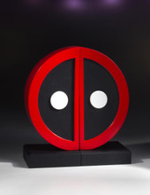 Deadpool Logo Bookend Set
