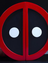 Deadpool Logo Bookend Set