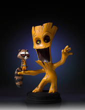 Groot And Rocket Animated Statue