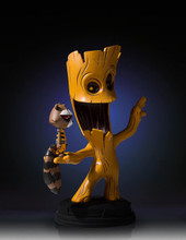 Groot And Rocket Animated Statue