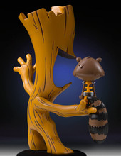 Groot And Rocket Animated Statue