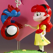 Spider-Man and Mary Jane Animated Statue