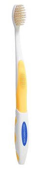 Mouth Watchers With Flossing Silver Infused Bristles (KIDS) - Yellow Mouth Watchers With Flossing Silver Infused Bristles (KIDS) - Yellow