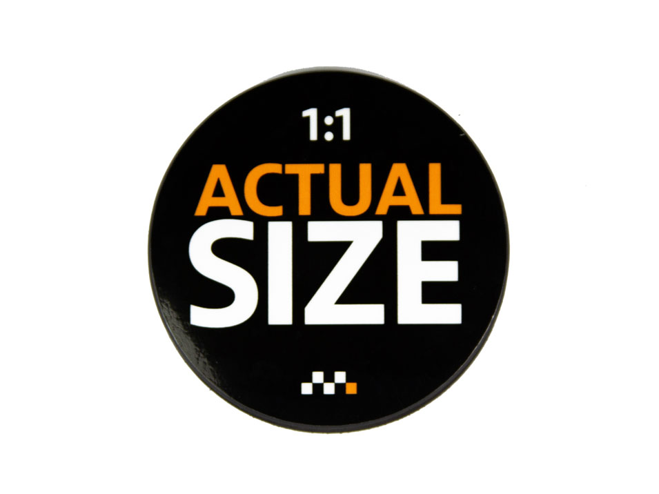 Actual Size Grill Badge