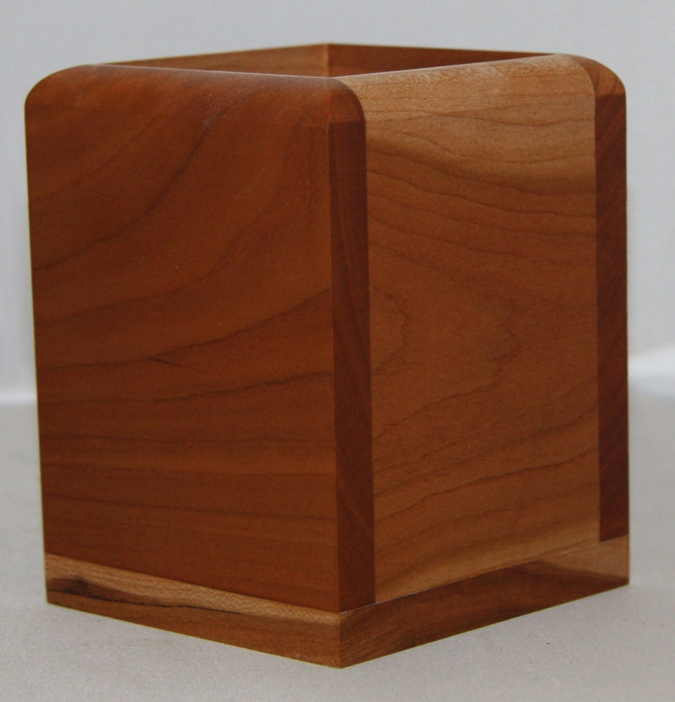Cherry Wood Pen/Pencil Holder * OUT OF STOCK * - Creative Laser Solutions