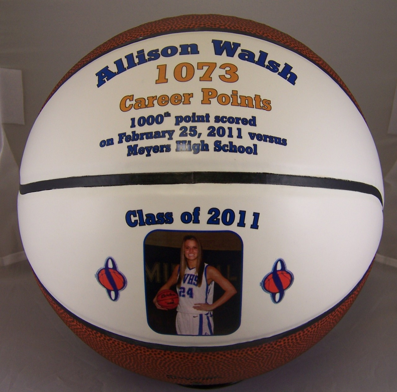 Personalized Split Panel Fullsize Basketball Creative Laser Solutions