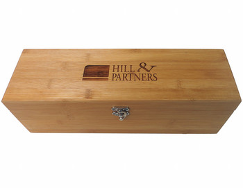 Promotional gift bamboo wine box with corporate logo engraved Promotional gift bamboo wine box with corporate logo engraved