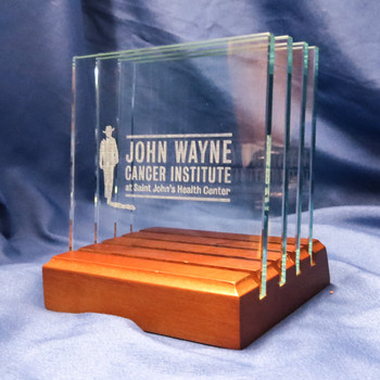 Personalized Square Glass Coasters Set for John Wayne Cancer Institute Personalized Square Glass Coasters Set for John Wayne Cancer Institute