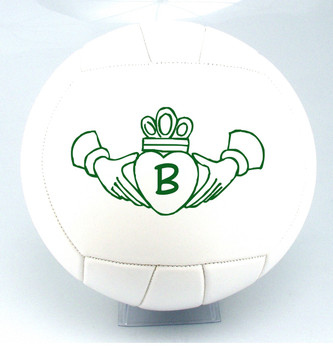 Personalized Claddagh Ring Volleyball with Initial Personalized Claddagh Ring Volleyball with Initial