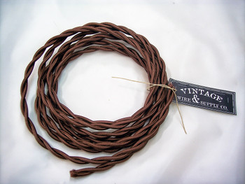 Brown Cloth-covered Cord Brown Cloth-covered Cord