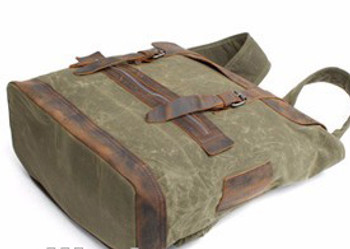 Vintage Rucksack Backpack Bag - Green Vintage Rucksack Backpack Bag - Green