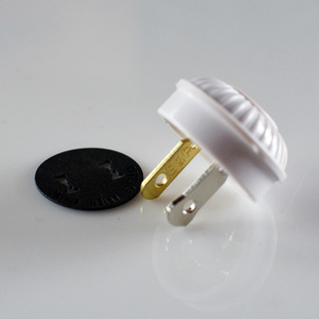 White Mid-Century Plug White Mid-Century Plug