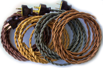 Cloth Covered Lamp Cords Cloth Covered Lamp Cords