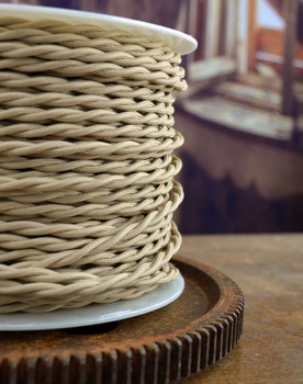 Sahara Beige Cloth-Covered Wire Sahara Beige Cloth-Covered Wire