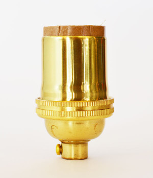 Polished Brass Lamp Socket Polished Brass Lamp Socket