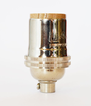 Polished Nickel Lamp Socket Polished Nickel Lamp Socket
