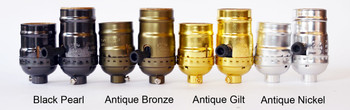 Lamp Socket - Antique Bronze Finish - Keyless - Aluminum Lamp Socket - Antique Bronze Finish - Keyless - Aluminum