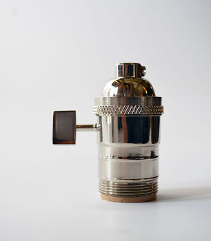 Polished Nickel Lamp Socket Polished Nickel Lamp Socket