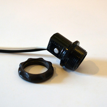 Candelabra Phenolic Light Socket - w/Leads Candelabra Phenolic Light Socket - w/Leads