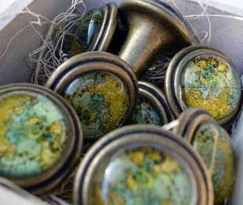 Vintage map Knob Vintage map Knob
