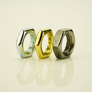 Hex Nut - Brass Plated - 1/8 IPS ---- 1/8" Thick Hex Nut - Brass Plated - 1/8 IPS ---- 1/8" Thick