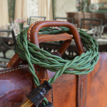 Forest Green Rayon Twisted Wire - By the Foot - Small Qty - 18 Gauge Forest Green Rayon Twisted Wire - By the Foot - Small Qty - 18 Gauge