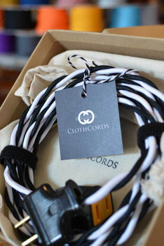 Black and White Twisted Wire Black and White Twisted Wire