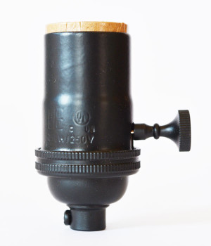 Light Socket Black Light Socket Black